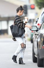 VANESSA HUDGENS in Ripped Jeans Out for Coffee in Los Angeles 10/26/2016