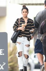 VANESSA HUDGENS in Ripped Jeans Out for Coffee in Los Angeles 10/26/2016