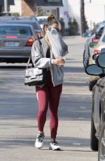 VANESSA HUDGENS Leaves Pilates Class in Studio City 10/11/2016