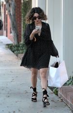 VANESSA HUDGENS Out Shopping in West Hollywood 10/21/2016