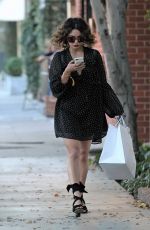 VANESSA HUDGENS Out Shopping in West Hollywood 10/21/2016