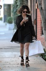 VANESSA HUDGENS Out Shopping in West Hollywood 10/21/2016