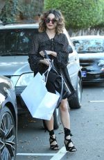 VANESSA HUDGENS Out Shopping in West Hollywood 10/21/2016