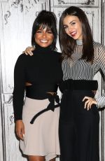 VICTORIA JUSTICE and CHRISTINA MILIAN at AOL Build in New York 10/18/2016