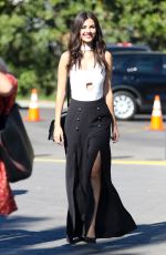 VICTORIA JUSTICE on the Set of Extra at Univesal Studios 10/20/2016