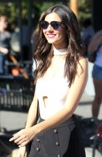 VICTORIA JUSTICE on the Set of Extra at Univesal Studios 10/20/2016
