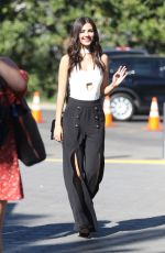 VICTORIA JUSTICE on the Set of Extra at Univesal Studios 10/20/2016