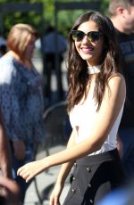 VICTORIA JUSTICE on the Set of Extra at Univesal Studios 10/20/2016