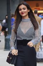 VICTORIA JUSTICE Out and About in New York 10/18/2016