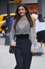 VICTORIA JUSTICE Out and About in New York 10/18/2016