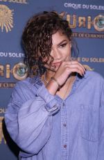 ZENDAYA COLEMAN at Cirque Du Soleil: Kurios - Cabinet of Curiosities Opning Night in New York 09/29/2016