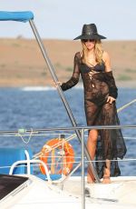 ABIGAIL ABBEY CLANCY in BIkini at a Yacht on the Set of Britain’s Next Top Model 10/26/2016