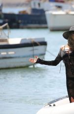 ABIGAIL ABBEY CLANCY in BIkini at a Yacht on the Set of Britain’s Next Top Model 10/26/2016