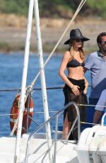 ABIGAIL ABBEY CLANCY in BIkini at a Yacht on the Set of Britain’s Next Top Model 10/26/2016