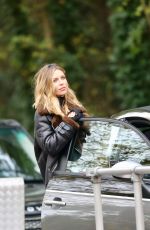 ABIGAIL ABBEY CLANCY on the Set of an Advert for Fiat Abarth in London 11/08/2016
