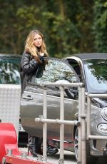 ABIGAIL ABBEY CLANCY on the Set of an Advert for Fiat Abarth in London 11/08/2016