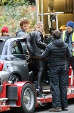 ABIGAIL ABBEY CLANCY on the Set of an Advert for Fiat Abarth in London 11/08/2016