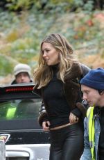 ABIGAIL ABBEY CLANCY on the Set of an Advert for Fiat Abarth in London 11/08/2016