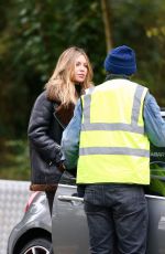 ABIGAIL ABBEY CLANCY on the Set of an Advert for Fiat Abarth in London 11/08/2016