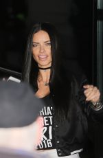 ADRIANA LIMA Aarrives at Grand Palais in Paris 11/28/2016