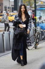 ADRIANA LIMA Arrives at Victoria’s Secret Fashion Show Fittings in New York 11/01/2016