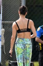 ADRIANA LIMA Shooting Workout Scene for Victoria