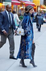 ALESSANDRA AMBROSIO Arrives at Victoria’s Secret Fashion Show Fittings in New York 11/01/2016