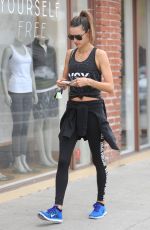 ALESSANDRA AMBROSIO Leaves a Gym in Los Angeles 11/26/2016
