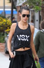 ALESSANDRA AMBROSIO Leaves a Gym in Los Angeles 11/26/2016