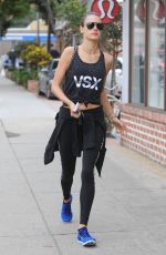 ALESSANDRA AMBROSIO Leaves a Gym in Los Angeles 11/26/2016