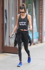 ALESSANDRA AMBROSIO Leaves a Gym in Los Angeles 11/26/2016