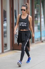 ALESSANDRA AMBROSIO Leaves a Gym in Los Angeles 11/26/2016