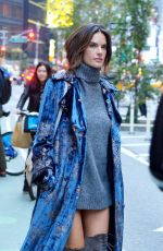 ALESSANDRA AMBROSIO Out and About in New York 11/01/2016