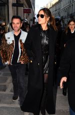 ALESSANDRA AMBROSIO Out and About in Paris 11/29/2016