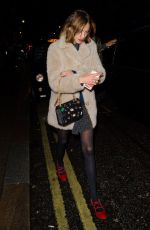 ALEXA CHUNG Night Out in London 11/03/2016