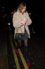 ALEXA CHUNG Night Out in London 11/03/2016