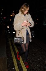 ALEXA CHUNG Night Out in London 11/03/2016
