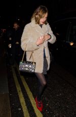 ALEXA CHUNG Night Out in London 11/03/2016