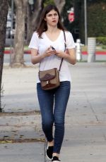ALEXANDRA DADDARIO Out and About in Beverly Hills 11/15/2016