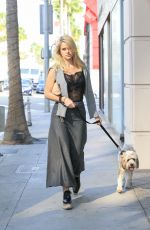 ALICE EVE Walking Her Dog Out in Beverly Hills 11/16/2016