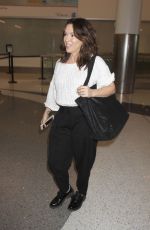 ALYSSA MILANO at Los Angeles International Airport 11/13/2016