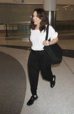 ALYSSA MILANO at Los Angeles International Airport 11/13/2016