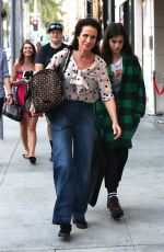 ANDIE MACDOWELL Out Shopping on Rodeo Drive in Beverly Hills 11/05/2016