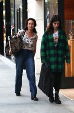 ANDIE MACDOWELL Out Shopping on Rodeo Drive in Beverly Hills 11/05/2016