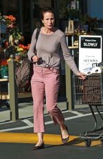 ANDIE MACDOWELL Out Shopping at Gelson