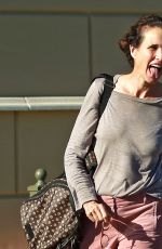 ANDIE MACDOWELL Out Shopping at Gelson
