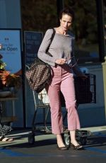 ANDIE MACDOWELL Out Shopping at Gelson