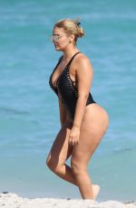 ANDREA GAVIRIA in Swimsuit on the Beach in Miami 11/20/2016