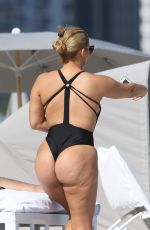 ANDREA GAVIRIA in Swimsuit on the Beach in Miami 11/20/2016