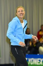 ANGELIQUE KERBER at Press Release from Tennis - Point and Batsman Jones in Hamburg 11/16/2016